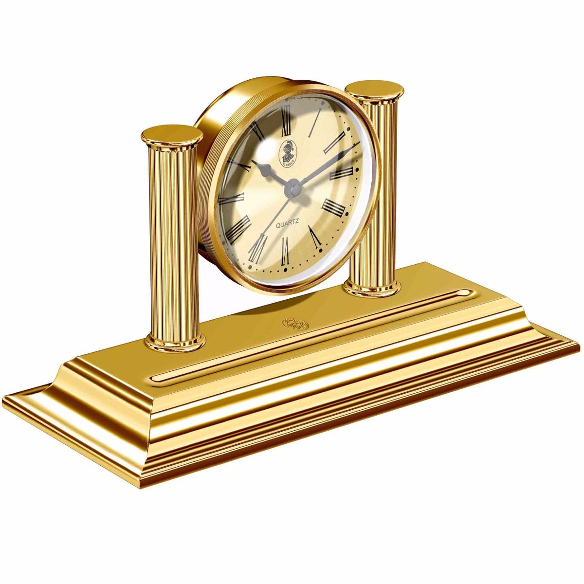 Leronza On Twitter 24k Gold Desk Clock Pen Holder Luxury Desk