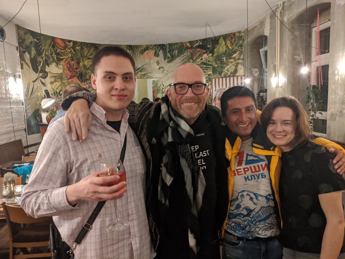 Global_Gaz's tweet photo. A great evening at the @StrandedInBER event!! @travelmassive @LARGEminority @radiovagabond #StrandedInBerlin https://t.co/ufPZYjkUTv