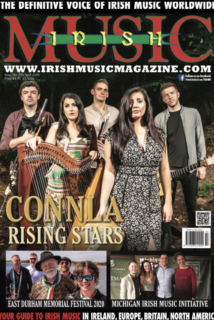 Look who is on the front cover of Irish Music Magazine! 👀 

Also our Kickstarter for our 3rd album is now live! We would like to thank everyone for there previous support and hope you can help us out with our new album! (Link in Bio) 

#connla #irishmusic #Kickstarter