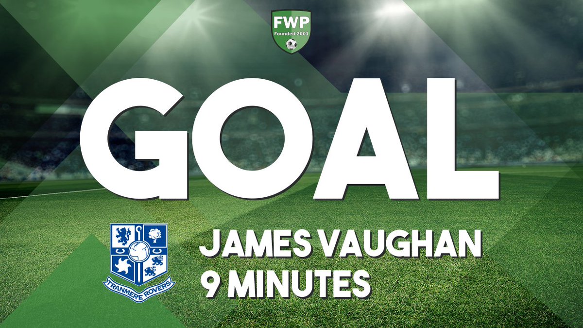 FWPTranmere's tweet photo. GOAL: @FWPAccrington 0-1 @FWPTRANMERE - James Vaughan (9') https://t.co/hi1ZM4opo7 https://t.co/3B9ryhOsZc