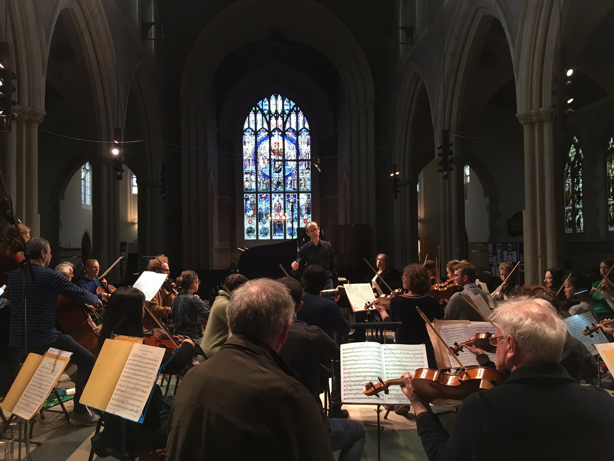 Rehearsal underway with <a href="/SuhAntonina/">Antonina Suhanova</a> &amp; Beethoven Piano Concerto no.1, in this beautiful venue - St James’s Sussex Gardens, W2. Concert starts at 7.30pm. Tickets on the door.