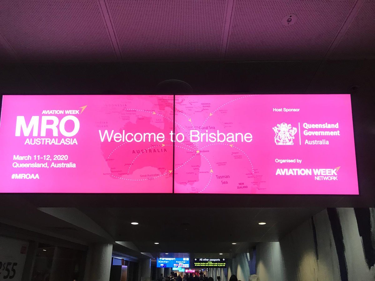 av_week's tweet image. Touchdown in Brisbane for #MROAA ! @AvWeekEvents