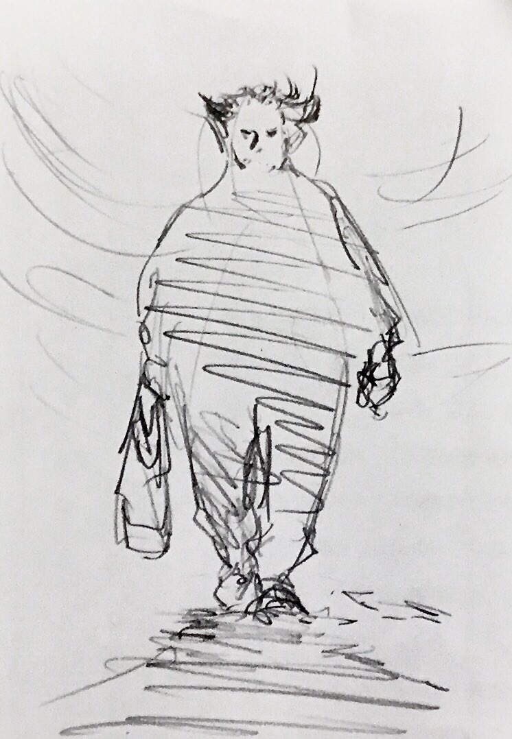 アシスタントさんがコンビニから帰って来る姿が逆光でカッコ良かったです。 