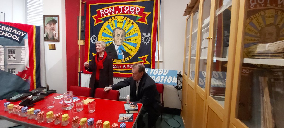 RonToddFdn's tweet photo. Applause breaks out at #MarxMemorialLibrary as Shrewsbury 24 campaigners tell of their hard won victory #RonTodd2020 #Lookingbacktofightforward https://t.co/2EVdLNT43f