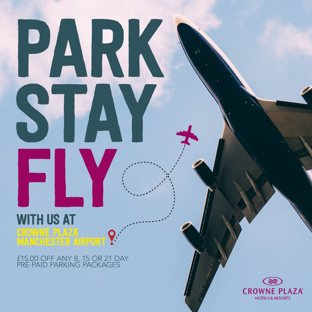 PARK, STAY &amp; FLY PACKAGES 🚘✈️

Stay with us and enjoy £15 off any 8 / 15 / 21 day pre-paid parking package!* 😮👌 

To book, please email our team via parkstayfly@cpmanchesterairport.co.uk quoting: 'I NEED A HOLIDAY' 😄 

*Subject to T&amp;Cs
