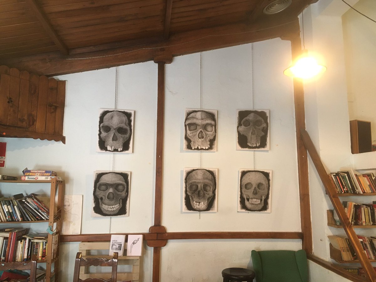 Hijxs de Harris. Exposición Craneos de la Evolución, en el Rastrel, vuestro Bar de referencia cultural. Música, pinchos, cultura y debate postprocesualista. Haciendo la arqueología pública por y para la gente. Acercando la ciencia donde surgen las ideas.