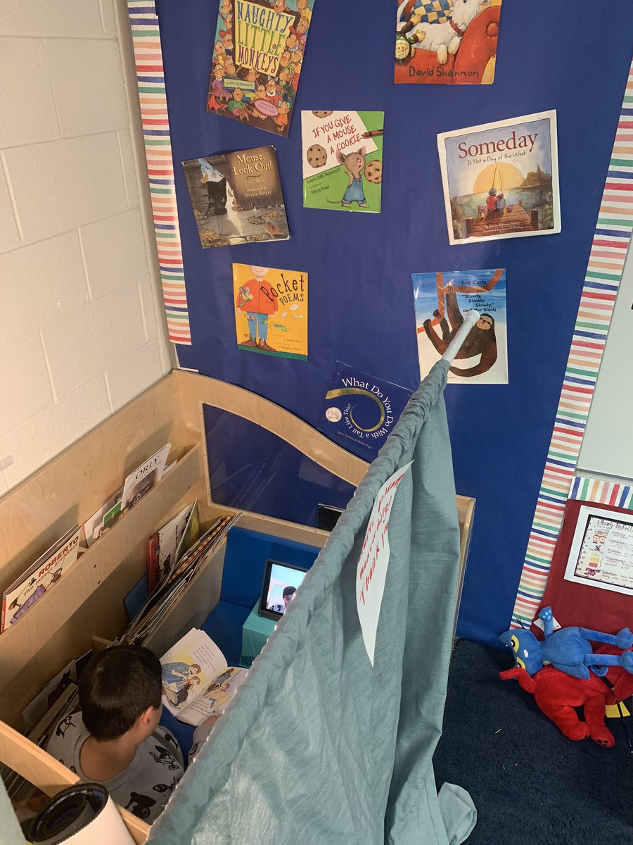 ElizabethKrus18's tweet photo. “Quiet on the set!”  First Graders have a new recording studio to practice reading with more expression and feeling. The children couldn’t wait to record themselves reading. https://t.co/JQr8XQdDAU
