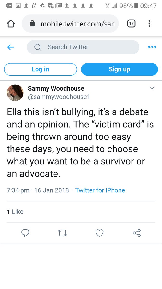 Her behaviour on twitter is highly disturbing to many survivors, she tries to hide her racism with her manipulation but it's v obvious. Anyone who calls her out, including other survivors of CSA & CSE gets accused of bullying, or piled on by her depraved trolls.35/