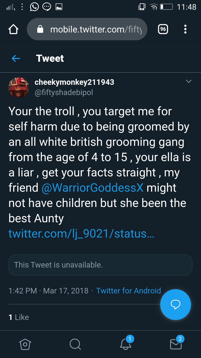 TRIGGER WARNING Survivors have received horrendous rape threats, immediately after interacting on her page, & that happened to others before. That coupled with what her trolls did to my friend who was a survivor of a white paedophile ring / gang, speaks volumes.36/