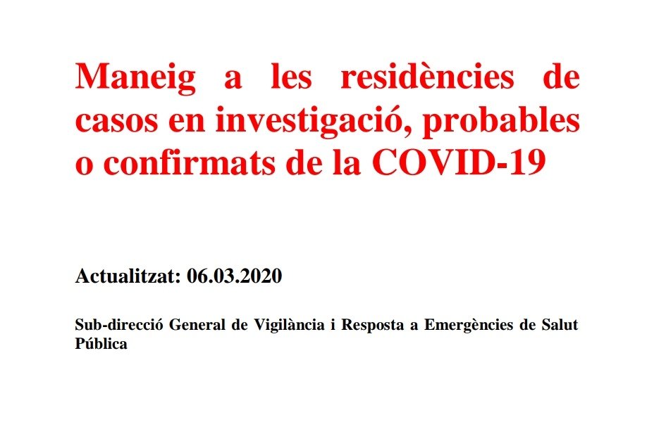 Consulta el protocol actualitzat de maneig a les residències 🏨 de casos en investigació, probables o confirmats de la COVID-19 🦠

🔗 canalsalut.gencat.cat/web/.content/_…