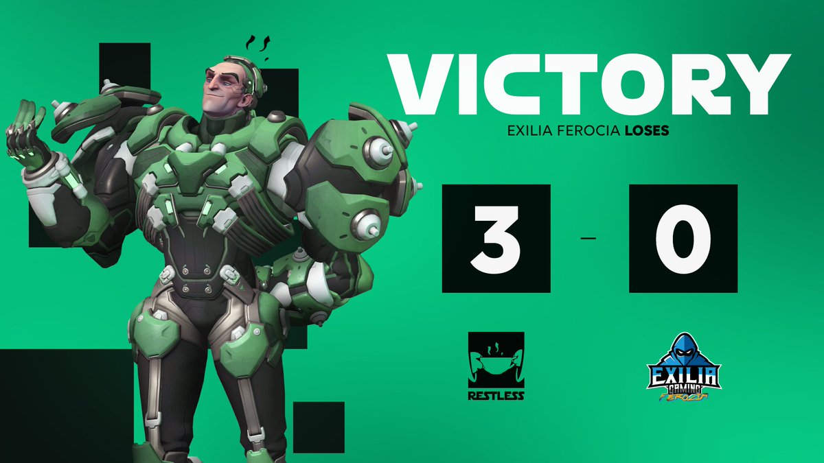We take a fast 3-0 win against <a href="/ExiliaGaming/">Exilia Gaming</a>'s Exilia Ferocia, and start this season off with a bang! Tomorrow we face off against <a href="/PressQGuys/">PressQ Guys</a> #NewtonsFirstLaw #WeAreTheForce