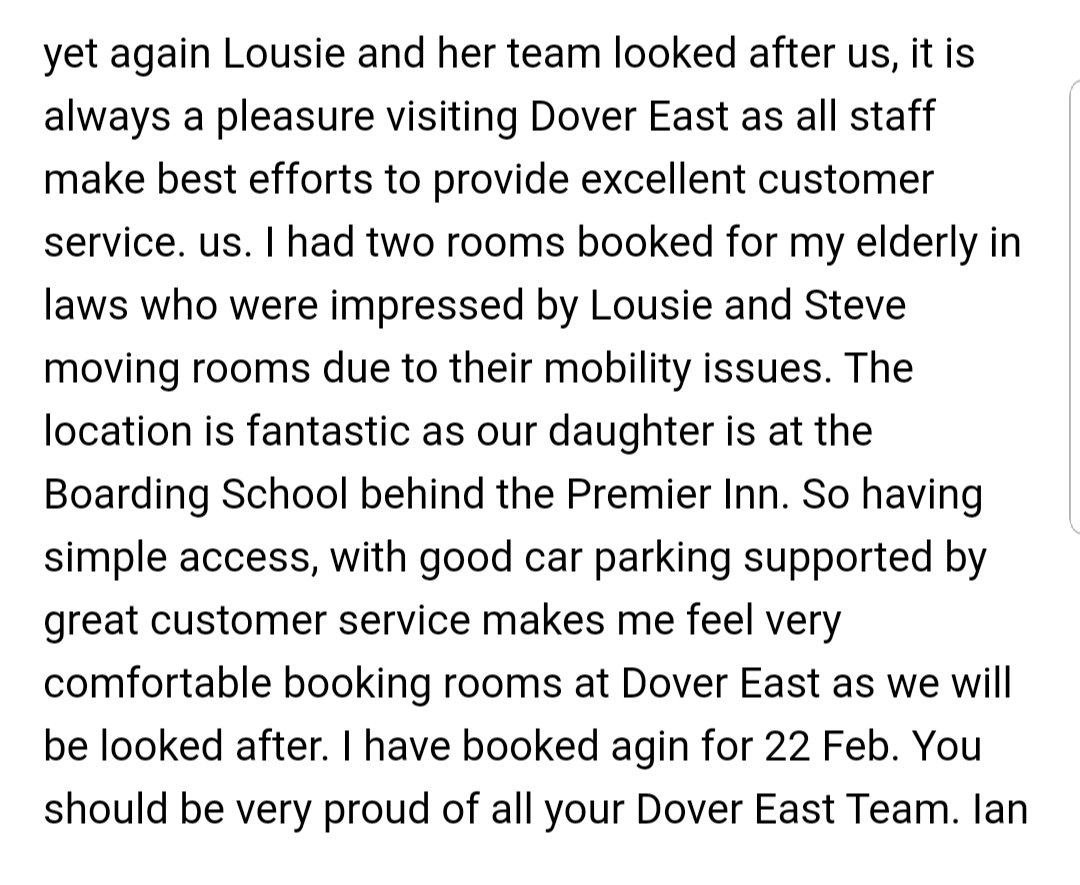 DoverEastPI's tweet photo. Lovely head office  complimentsfrom guests #whatwedobest #mylastpiwow @SDEBDD  @RikkiQuinlan  @RobbGoble  @LouisemaroniA @PhilippaWhite1 https://t.co/HLff5pOvrz