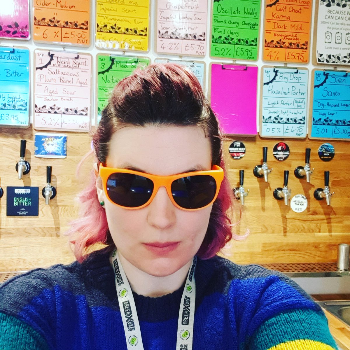 ahoppyplace's tweet photo. Come and pretend it's summer* in a hoppy place!! *Sunglasses not included.

#beerrainbow #craftbeer #ahoppyplace #windsor #rainbow #taproom https://t.co/hbV6ARahSF