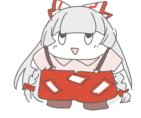 蓬莱山輝夜 「ぐやモンとふっしー 」|茶丸九のイラスト