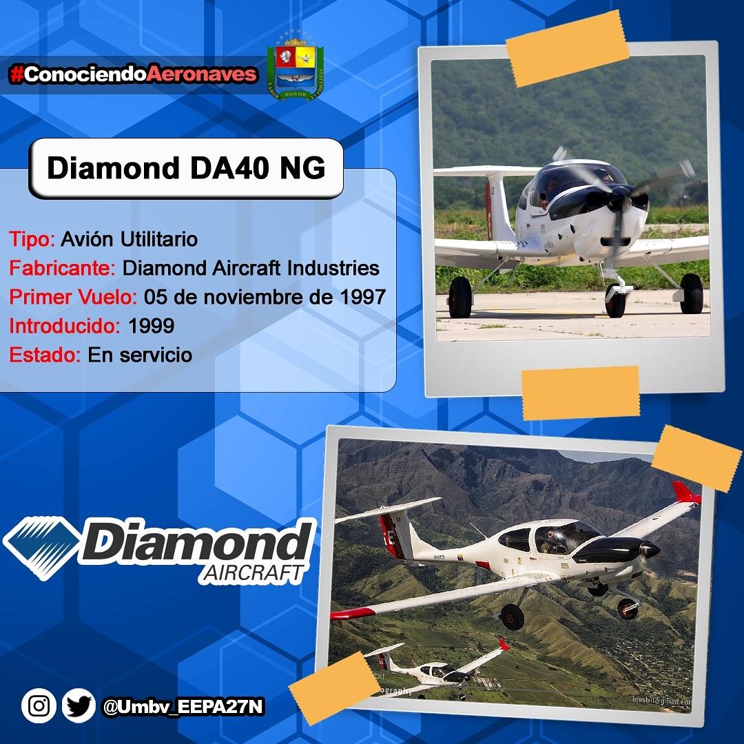 Umbv_EEPA27N's tweet image. ✈️🛩️🚁 #ConociendoAeronaves Hoy hablaremos del Avión Diamond DA40NG avión utilitario fabricado por Diamond Aircraft Industries usado por @Gea18T , si quieres saber más de esta aeronave en nuestro Instagram @Umbv_EEPA27N podrás saber más de ella #Diamond #DA40NG #Avión #Aviación