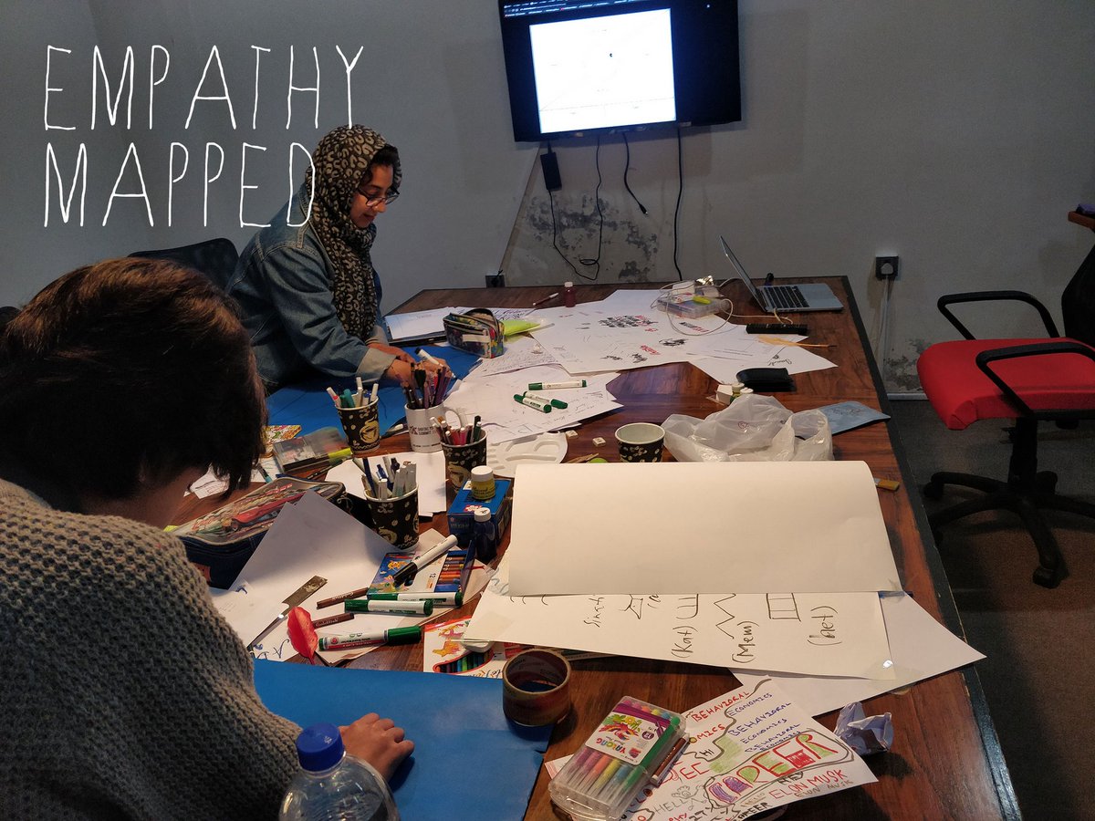 peshawar2o's tweet photo. So last week we had challenged Saad, Fatima and Haziq to design engaging experiences in education. 

HOW MIGHT WE make experience of students in grades 8th - 12th more engaging? Yes! Defining our design problem IDEO-style!!! https://t.co/v8GiRVkG2x