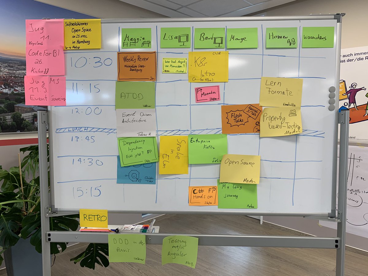 Die #SoCraTesDay Agenda besteht aus vielfältigen Themen.