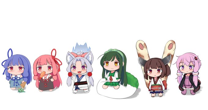 こっそり描いてたボイロちびキャラ 