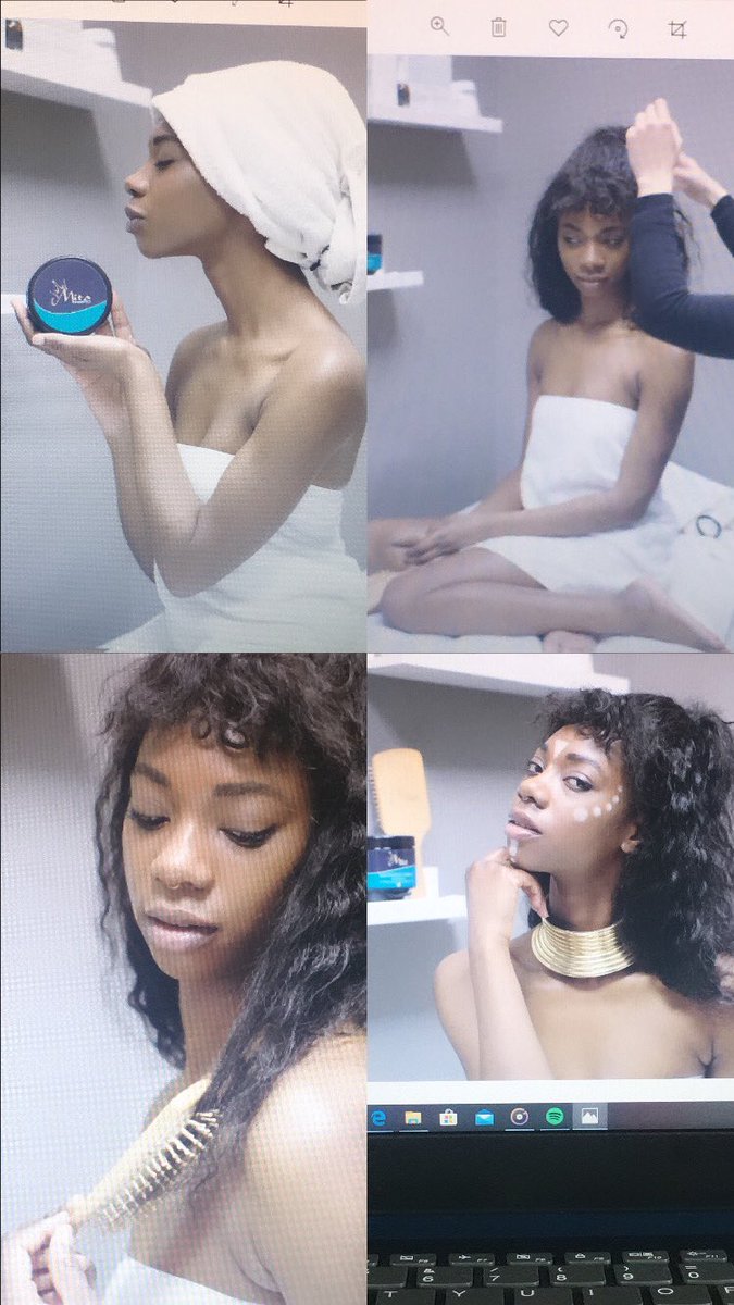 Myriam_Vivienne's tweet photo. Piccola anteprima dell’ultimo shooting per #MitaCosmetics🌿
#testimonial #myriamviviennemodel #bio #skincare #haircare #skinproducts #hairproducts #crueltyfree #shooting #staytuned #sneakpeek #blackskin #darkskin #african #congolaise https://t.co/ntLbMT5lm5