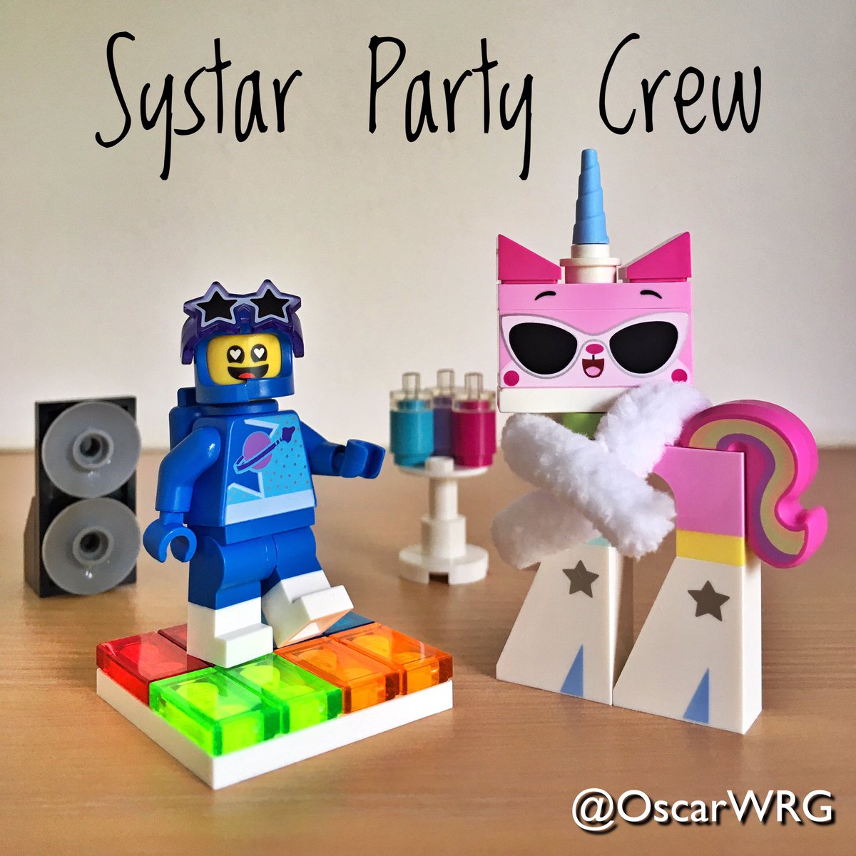 OscarWRG's tweet photo. #LEGO #Systar #Party #Crew #PartyCrew #SystarPartyCrew #Benny #DiscoKitty #Disco #Kitty #UniKitty @TheLEGOMovie @LEGO_Group @DoSAinterntl https://t.co/8AVe2ZiWJt