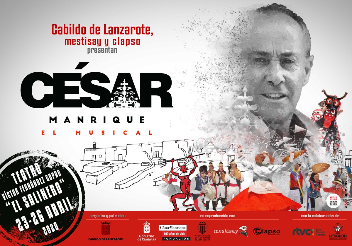 del 23 al 26 de abril en Lanzarote, `César Manrique, el musical´