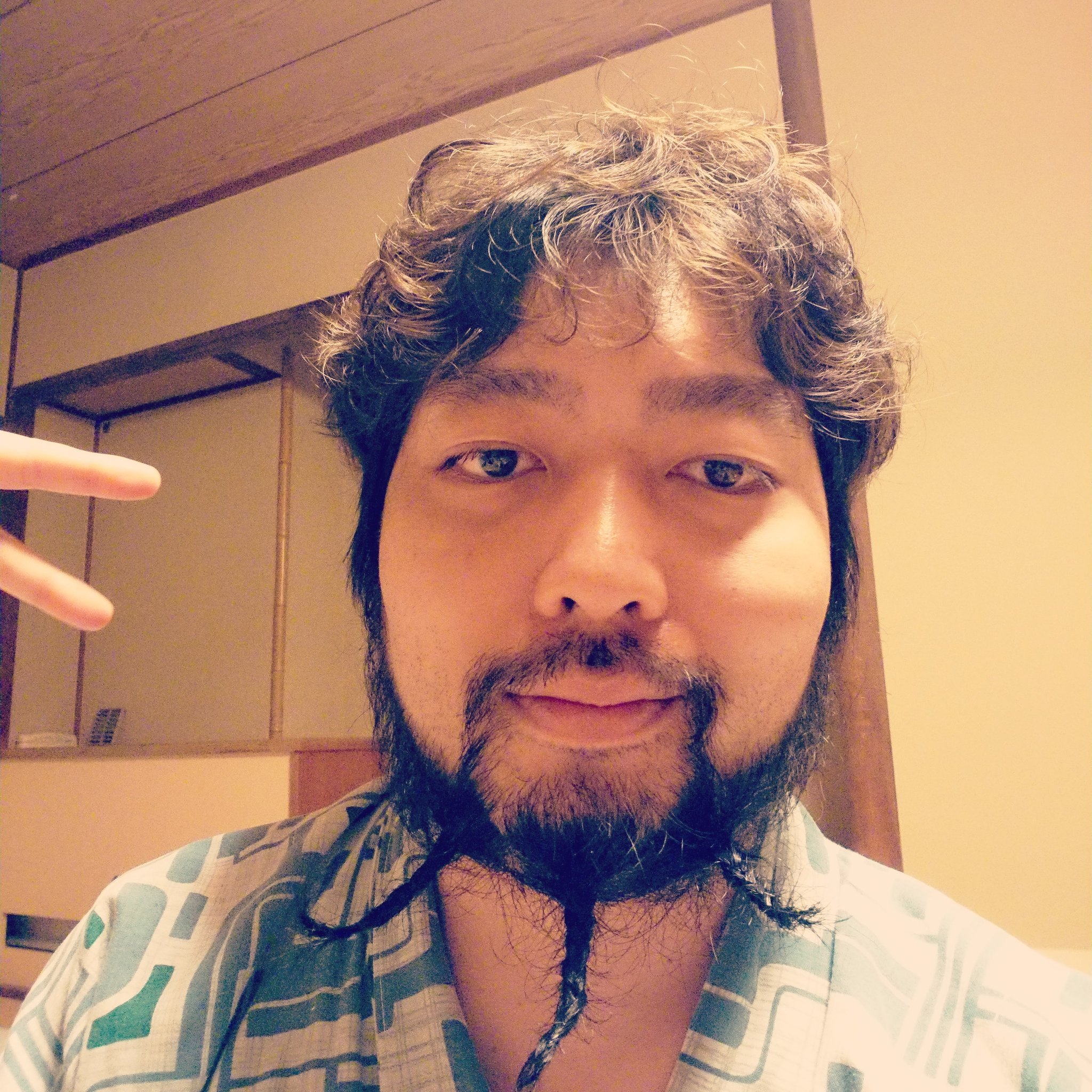 ヤツダ 髭三つ編みできるようになった