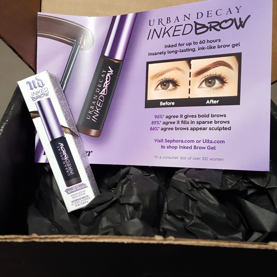 I got my UD Voxbox and I'm so excited to try Inked Brow! Waterproof AND sweat-resistant, let's put this to the test! influenster.com/deeplink/photo…