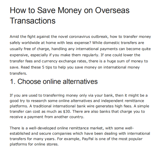 seaaps's tweet photo. Amid the fight against the novel corona-virus outbreak, how to transfer money safely worldwide at home with less expense? https://t.co/DpSMTUQNEf
