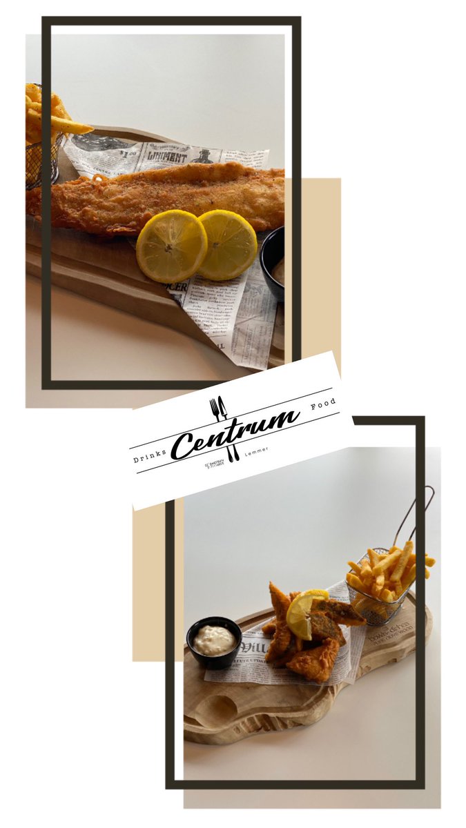 Ons nieuwe weekmenu 
Kabeljauw of Kibbeling met ravigottesaus en friet € 14,95
#lunch #diner #vis #kabeljauw #kibbeling