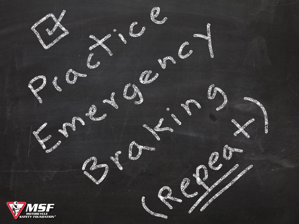 We do our best to manage risk and avoid the need for emergency braking, but when we need it, we need it. It helps to practice our emergency braking skills frequently to keep them tuned up.