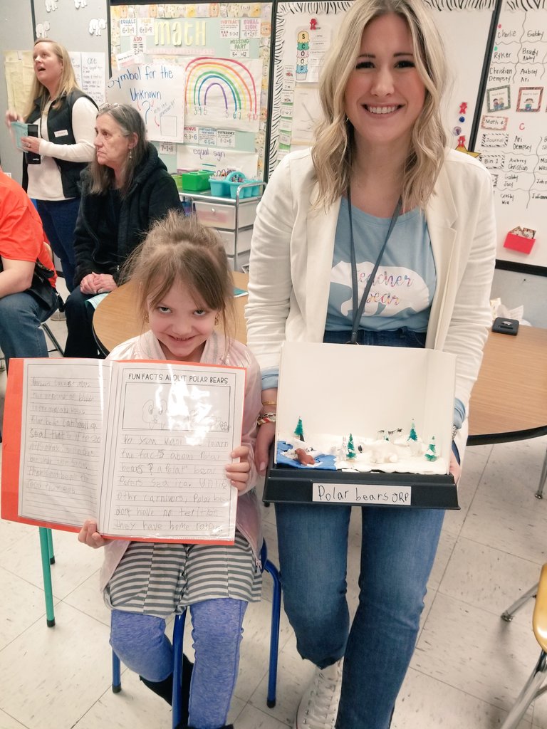 SandymountES's tweet photo. Check out our First graders! They all did an amazing job on their Polar Bear research paper and project presentations! https://t.co/GYWrkIZ6JU