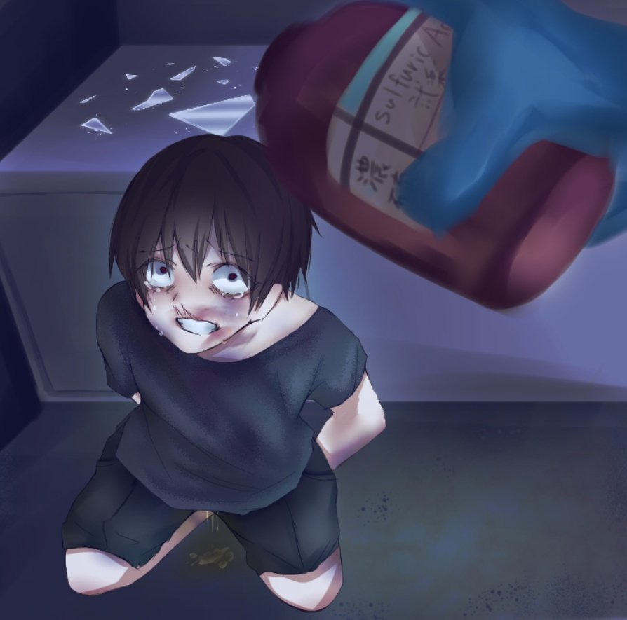 白神 桜 on X: #絵描きさんと繋がりたい #イラスト #ショタ #リョナ 硫酸 t.co3yMqMp4KYp  X