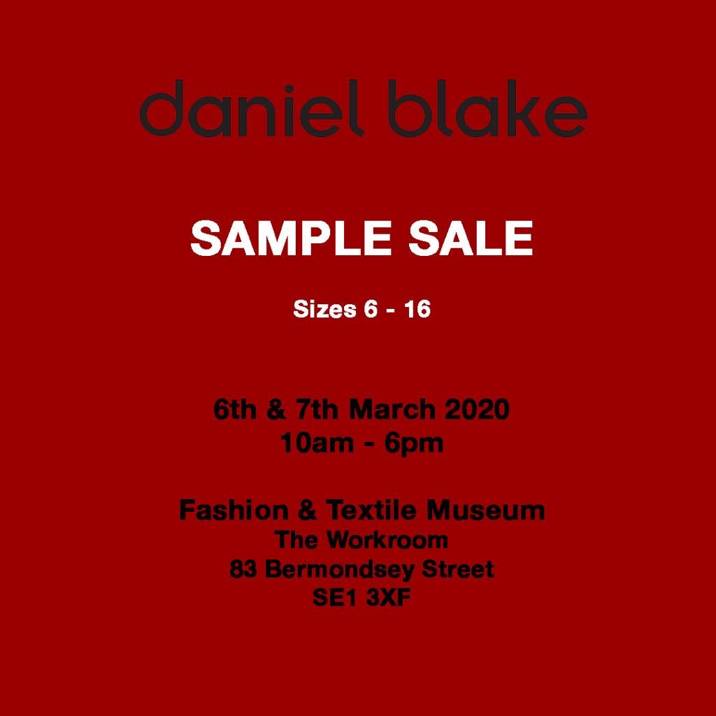 Day 2 of our SAMPLE SALE ..... pop in to see us on <a href="/bermondseyst/">bermondseyst</a> <a href="/FashionTextile/">Fashion and Textile Museum</a> <a href="/se1/">SE1 - @se1.news on Bluesky</a> <a href="/se16/">SE16</a> Lots of DB bargains to be had!