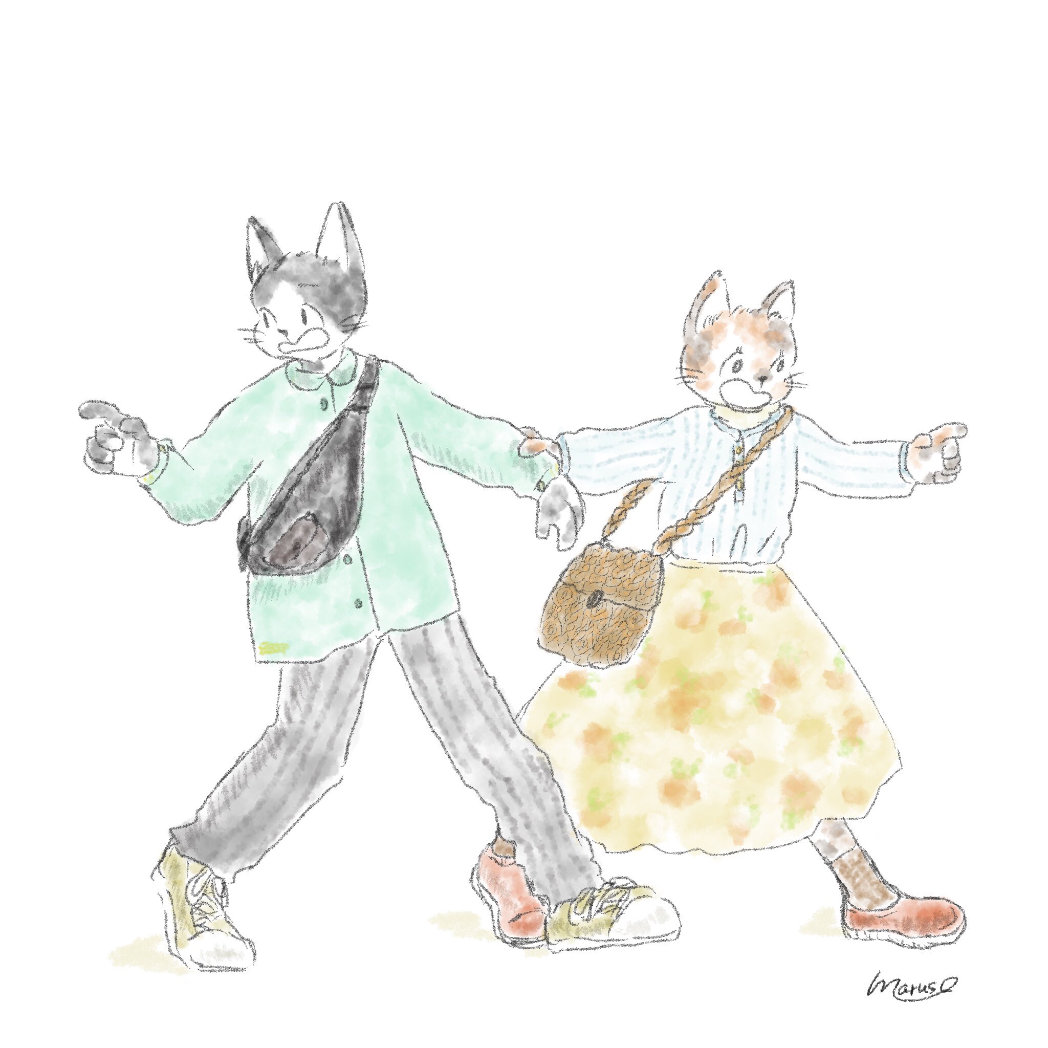 Maruso あっちが良い こっちが良い それでもなかよし イラスト イラストレーター イラスト好きな人と繋がりたい 絵描きさんと繋がりたい ねこイラスト 猫好き かわいい カップルイラスト T Co Oofho0yrwc Twitter