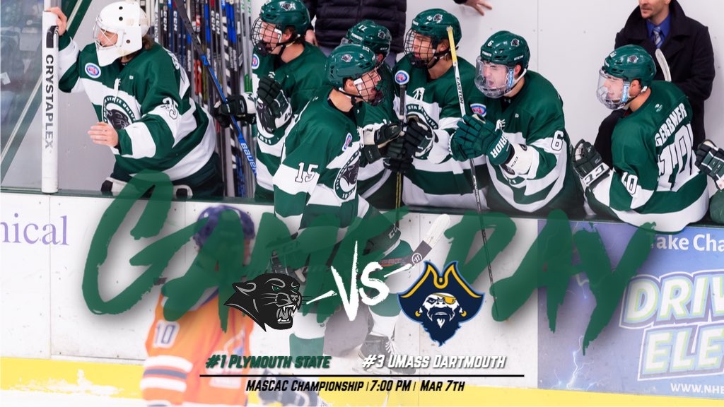 PSUPanthers's tweet photo. GAME DAY! #1 @PSUMensHockey1 will host #3 @UMassDAthletics in today's MASCAC tournament Championship! Come down to Hanaway Rink to catch the action! #PantherPride #BleedGreen #PackTheSav https://t.co/o3h2bZmNSz