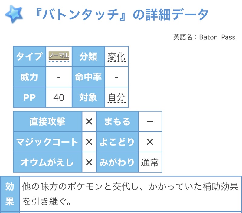 ポケモン バトンタッチ 効果 ポケモンの壁紙