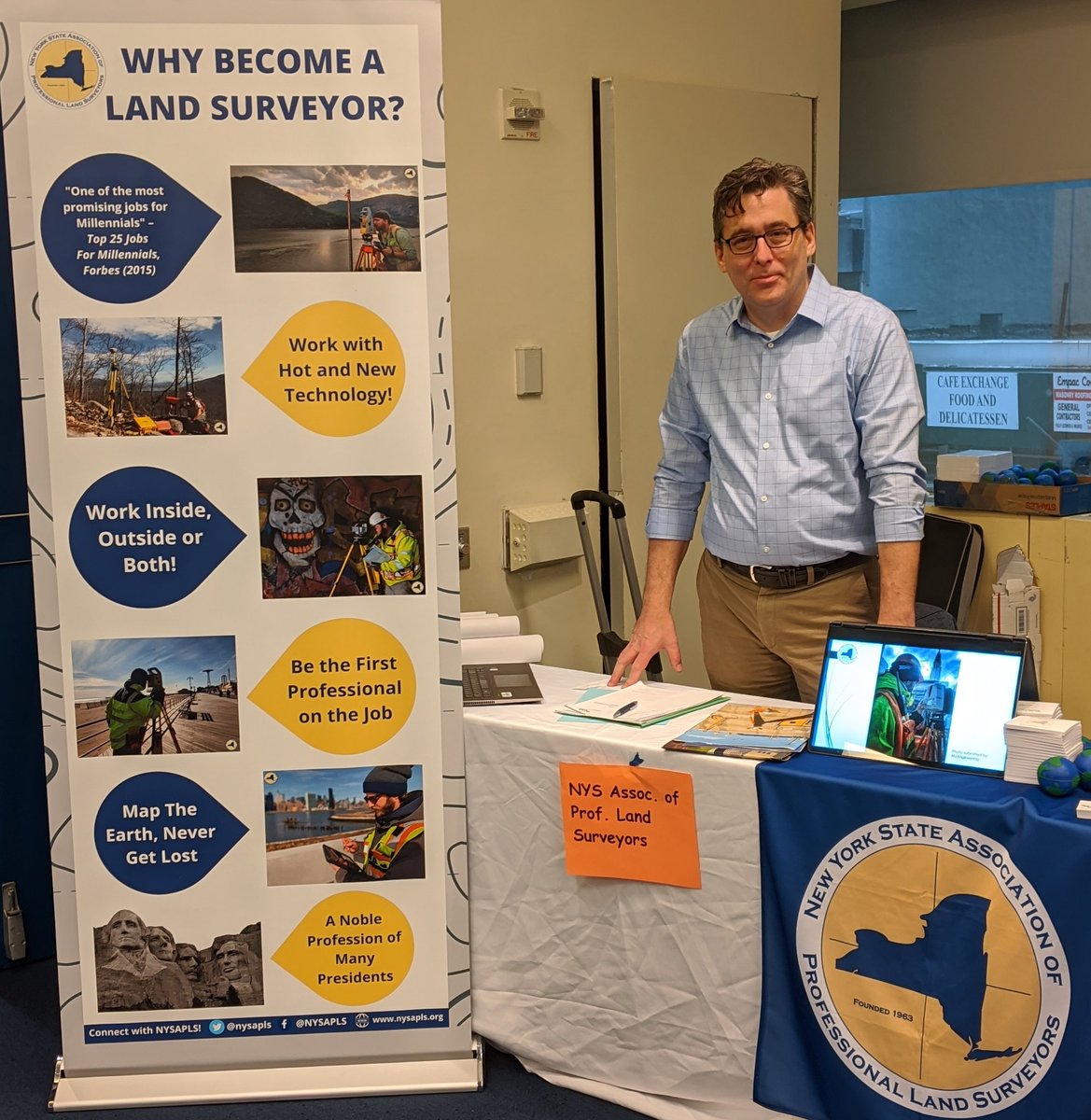 MercatorLem's tweet photo. Proud to represent @nysapls talking to  @uft school counselors about what a great career surveying can be. #passionateprofessionals https://t.co/D3A0DOTJ4l