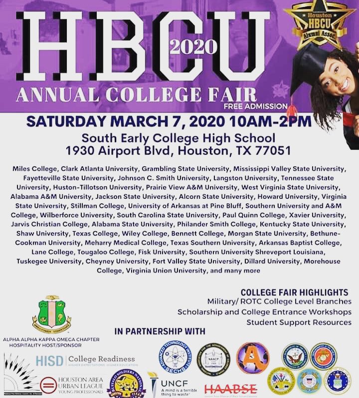 It’s going down today!! #hbcu #hbcucollegefair #collegefair #students #schools #blackschools #hype #houston #greeks #d9 #scholarships #admissions