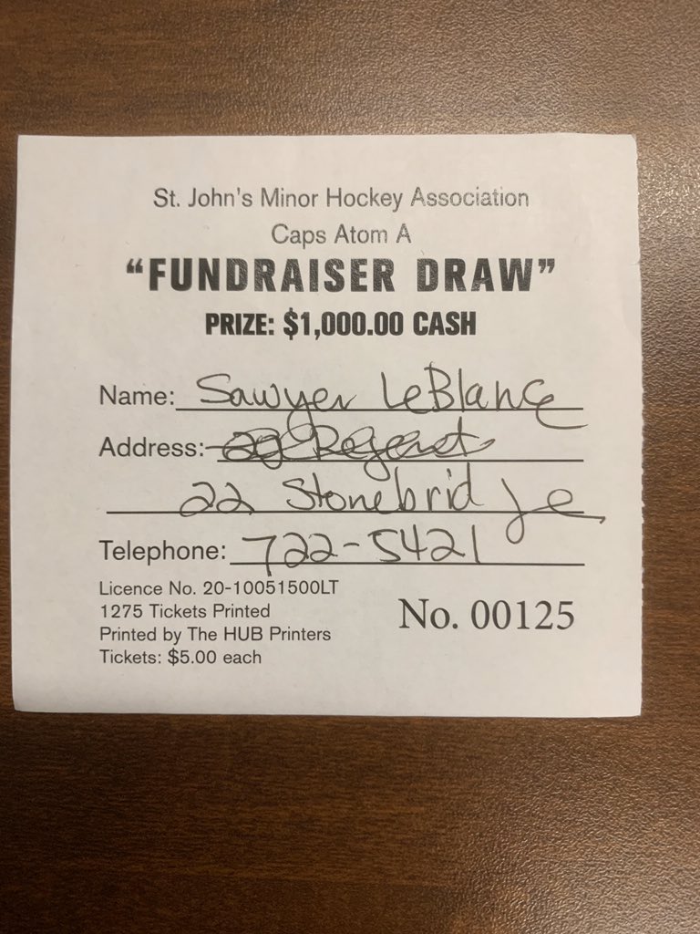CapsAtomA's tweet image. Congrats to Sawyer Leblanc in winning the $1000!  The draw was conducted yesterday at Twin rinks. Ticket seller was our rock solid D-man Ken Goulart. Thanks to all that supported the fundraiser.