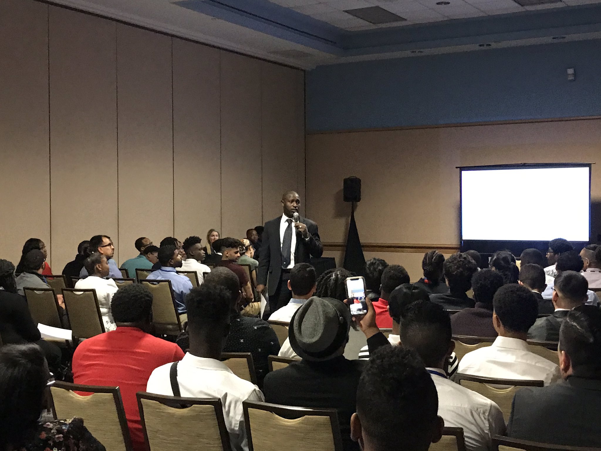 HCC Florida on Twitter "HCC’s own, Otis Coliny, speaking to students