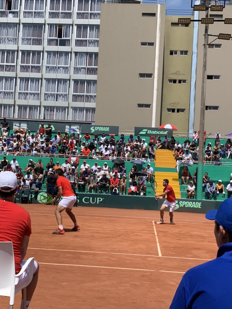swiss_tennis's tweet photo. #PERSUI Despite having led 5:3 on their serve, Luca and Sandro lost the first set 5:7. The next one is yours, let‘s go, guys! #SupportTheSwiss https://t.co/7QCp506gvU