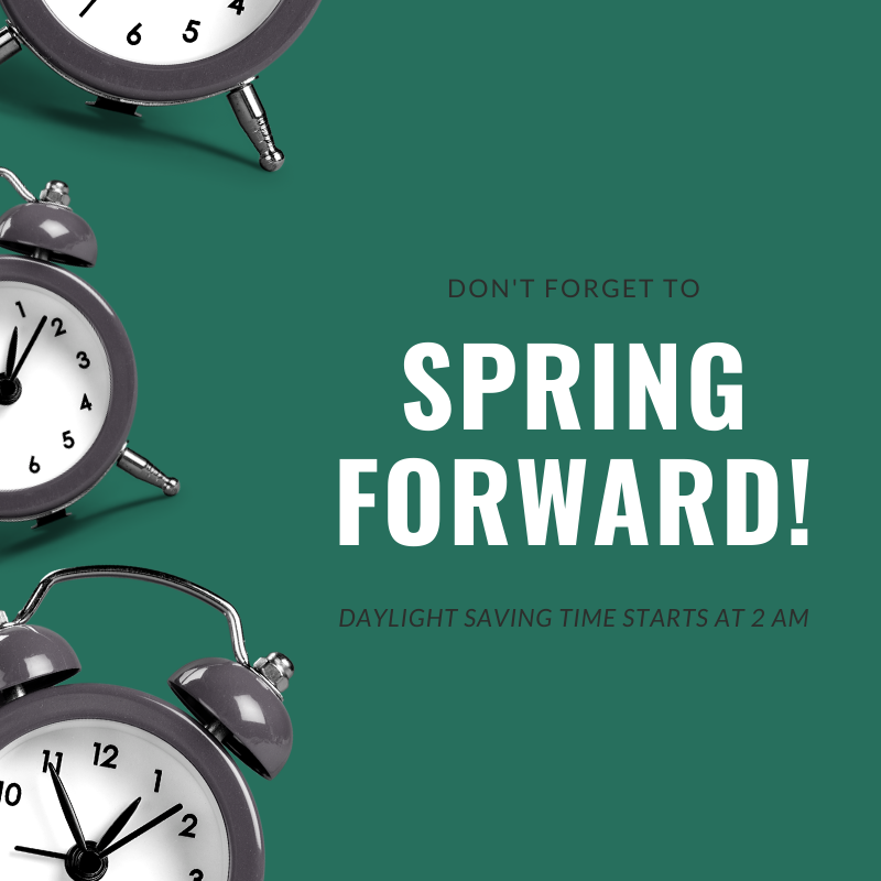 FitzgeraldsWaco's tweet photo. Just a friendly reminder to set your clocks ahead 1 hour!

#DaylightSavingTime

https://t.co/67zJ3iSwIR https://t.co/eXAI9cOqU8