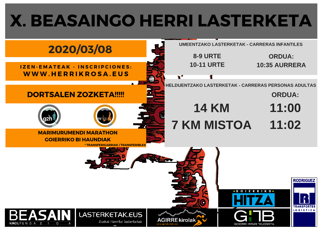 Bealak's tweet photo. ⚠️ ORDU 1 IZEN-EMATEA IXTEKO!
⚠️ 1 HORA PARA CERRAR INSCRIPCIONES!
🏃 14 Km edo 7 Km (bikote mistoak). ANIMATU!
👉 https://t.co/eR6Nqyfcng
#beasain #gipuzkoa #lasterketak https://t.co/uvrcWA2u6x