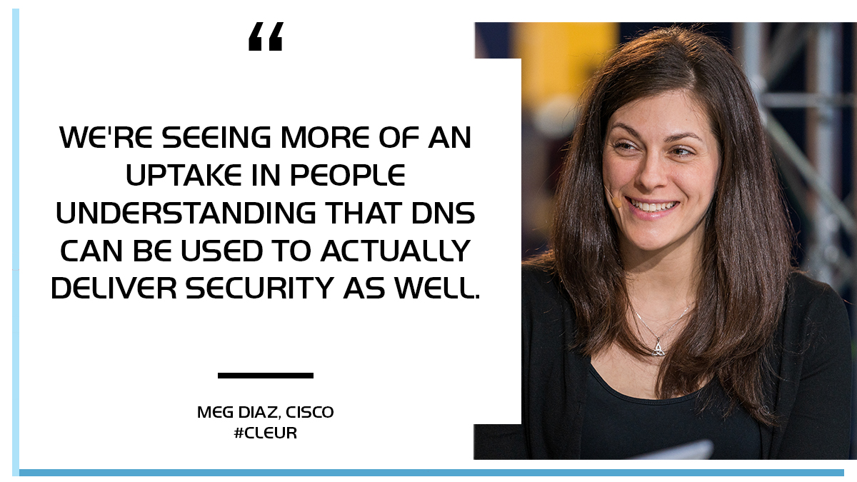 theCUBE's tweet image. Meg Diaz of Cisco details some of the conversations people are having around DNS.
@MeghanDiaz45 @Cisco @furrier @stu @theCUBE #CLEUR #theCUBE #Cisco #EnterpriseTech @CiscoUmbrella #CiscoUmbrella #DNS #VPN @womensday  #IWD2020 #WomenInTech

video.cube365.net/c/924754