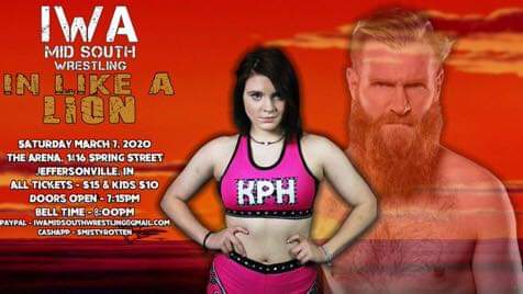 The ArenA (@thearena1416) on Twitter photo WHAT: <a href="/IWAMidSouth/">IG- @IWAMidsouth</a> Wrestling presents "In Like A Lion"
WHEN: TONIGHT
WHERE: The ArenA
1416 Spring Street
Jeffersonville, Indiana
Ticket Prices:
Adults: $15.00
Kids: $10.00
Doors Open: 7:15pm
Bell-Time: 8:00pm
For more information, Please click here:
facebook.com/events/s/in-li… WHAT: <a href="/IWAMidSouth/">IG- @IWAMidsouth</a> Wrestling presents "In Like A Lion"
WHEN: TONIGHT
WHERE: The ArenA
1416 Spring Street
Jeffersonville, Indiana
Ticket Prices:
Adults: $15.00
Kids: $10.00
Doors Open: 7:15pm
Bell-Time: 8:00pm
For more information, Please click here:
facebook.com/events/s/in-li…
