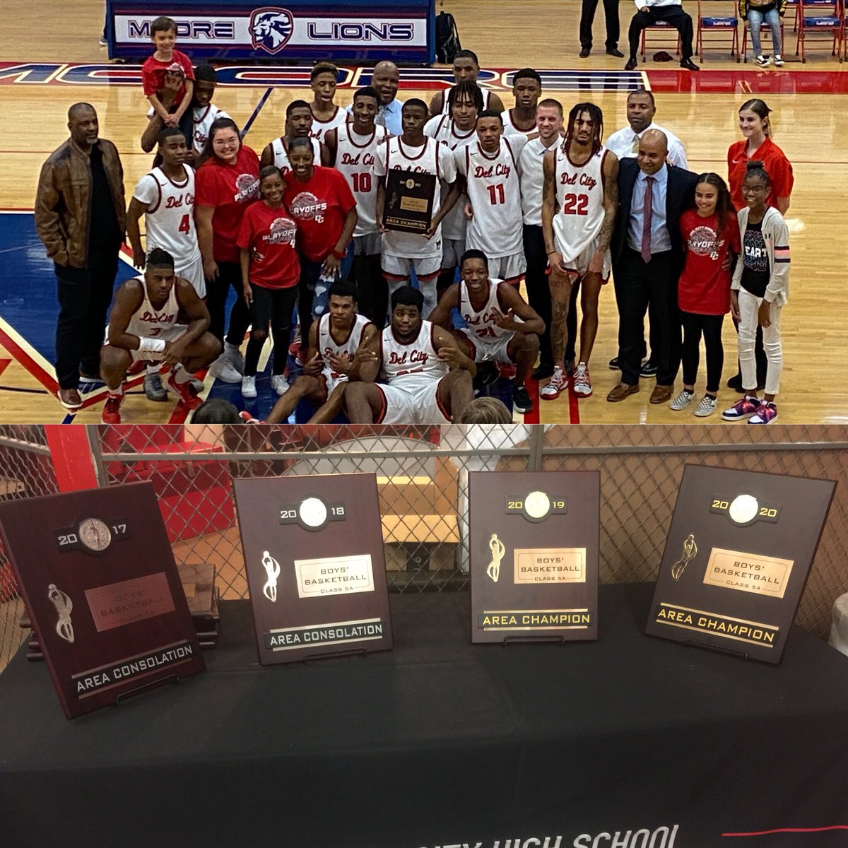 CoachHatchett's tweet photo. These young men executed the game plan &amp; they DEFENDED! Thank u to the @dceaglesnest, u guys make a difference! Very proud of what the Eagles  have accomplished &amp; they are still #NotSatisfied #AreaChamps #StateBound https://t.co/pOdpFQ4PKH