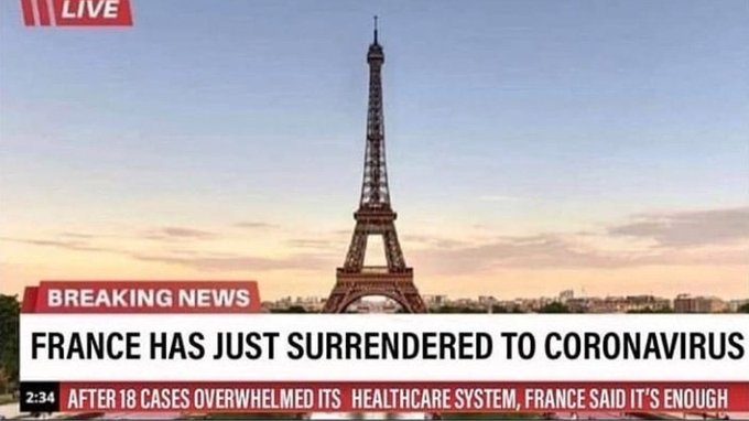 WHAT THE FUCK <a href="/france/">Hello France</a> #Coronavirus