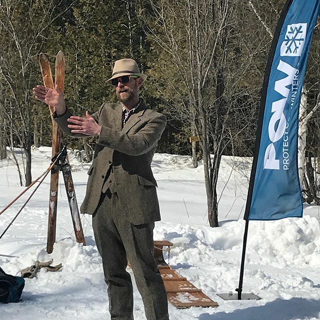 FindYourWild1's tweet photo. POW!  He’s got to be the classiest skier around. Thanks Jeff and Limberlost Forest Reserve for hosting the first annual Backcountry Ski Day today. Another reason why we need to Protect Our Winters. #backcountryskiing #worldtelemarkday #@limberlostforestreserve #protectourwin… https://t.co/H3Ezow0LNs
