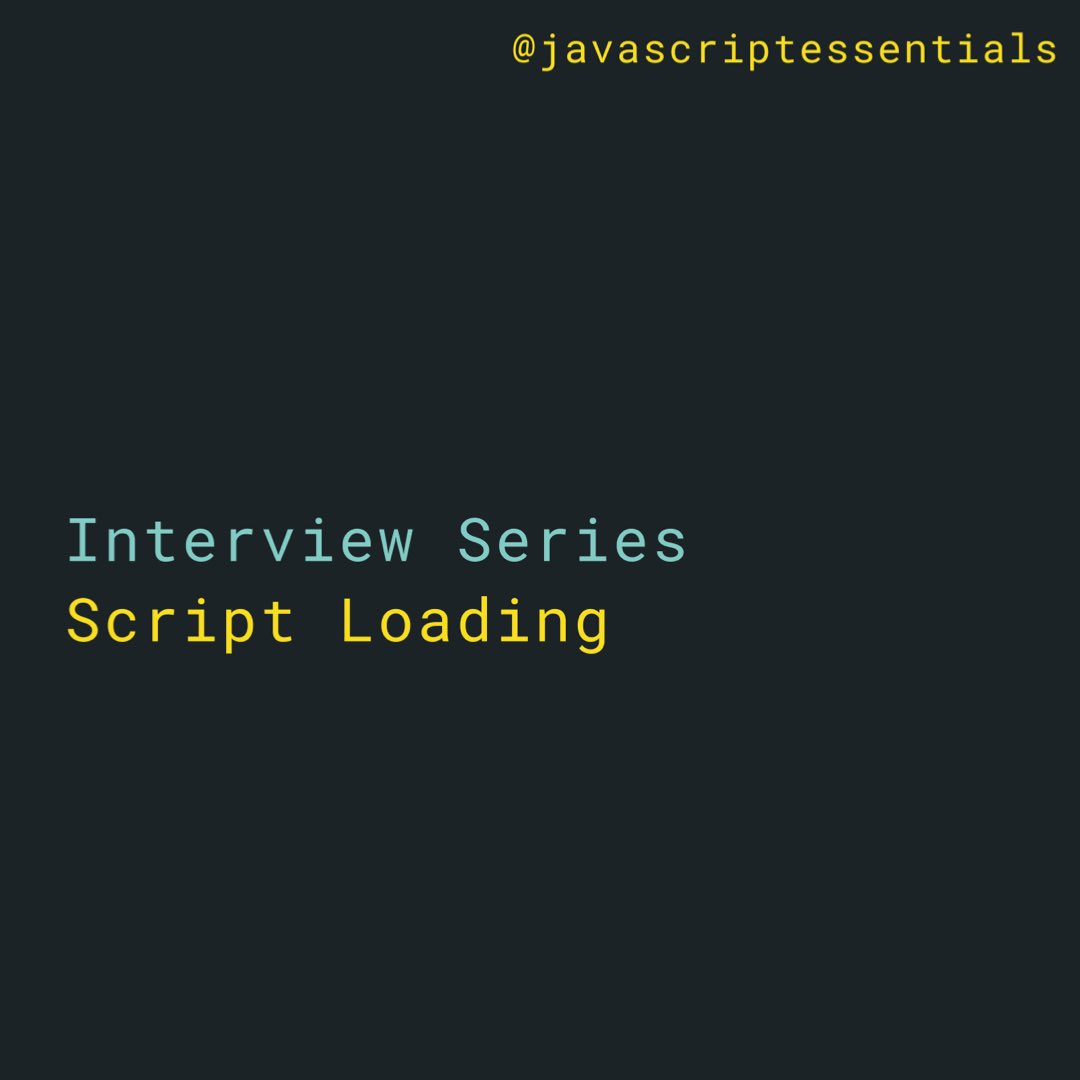 jsessentials's tweet image. Different types of &lt;script&gt; loading in #javascript #javascriptessentials
Check out this link for more: instagram.com/p/B9cN7q8g6pn/