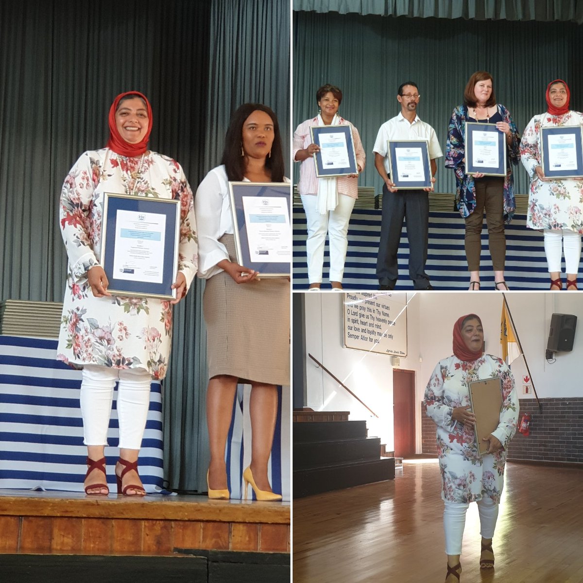 DavidJohnMillar's tweet photo. #TrueNorth #Systemics #Excellence @Shaheeda_Harris principal beaming with pride at her school's excellent systemic results. One of our best. As for the leader? Committed, immersed in quality teaching, passionate, driven. No wonder Tygerhof PS excels. It has Principal Harris! https://t.co/0TU5FHRCAK